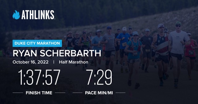 Ryan Scherbarth Duke City Half Marathon 2022 results